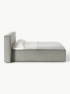 Cord-Boxspringbett Lennon