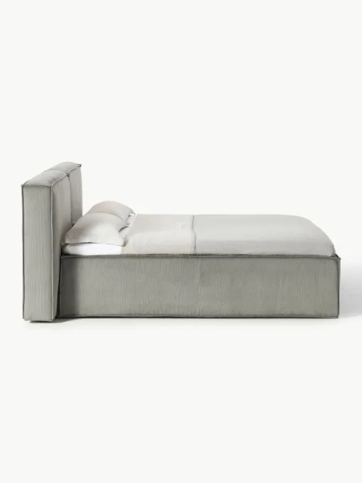 Cord-Boxspringbett Lennon