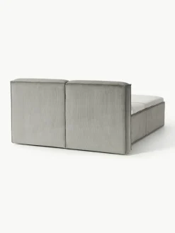 Cord-Boxspringbett Lennon