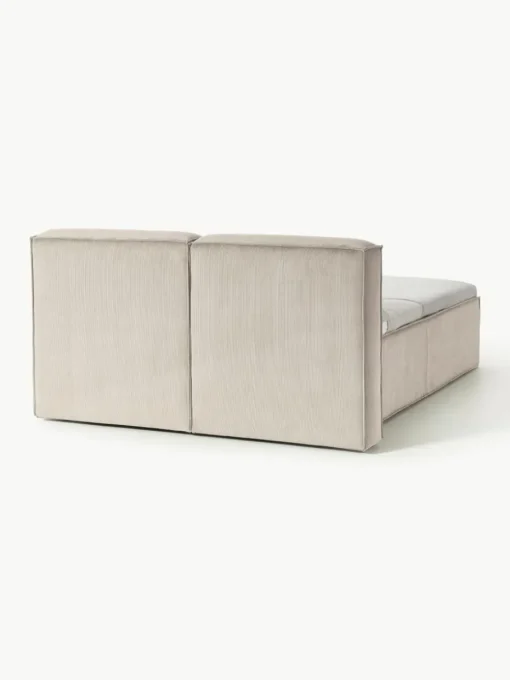 Cord-Boxspringbett Lennon