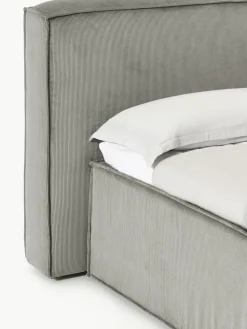 Cord-Boxspringbett Lennon