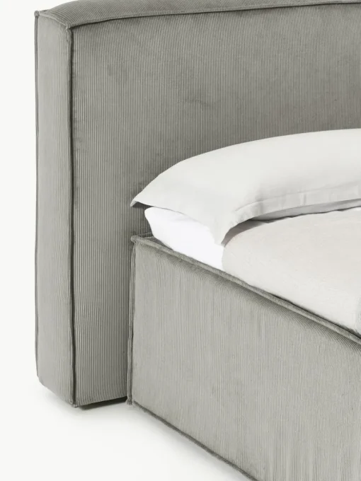 Cord-Boxspringbett Lennon