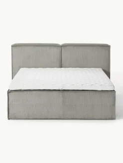 Cord-Boxspringbett Lennon