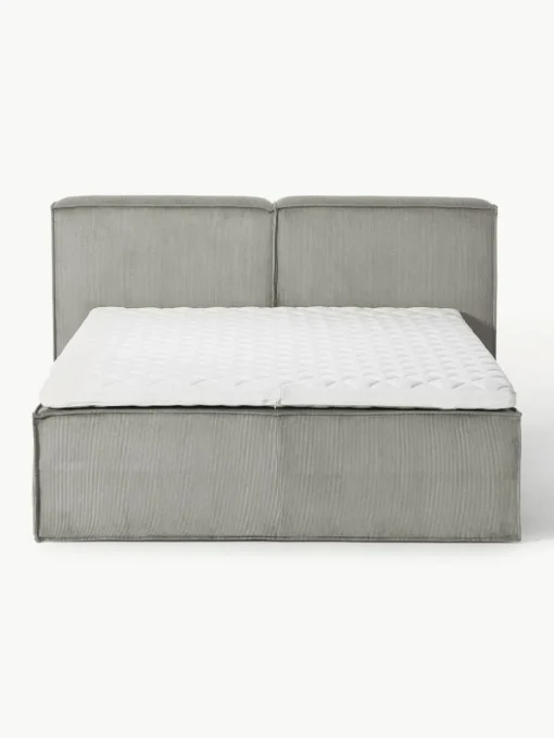 Cord-Boxspringbett Lennon