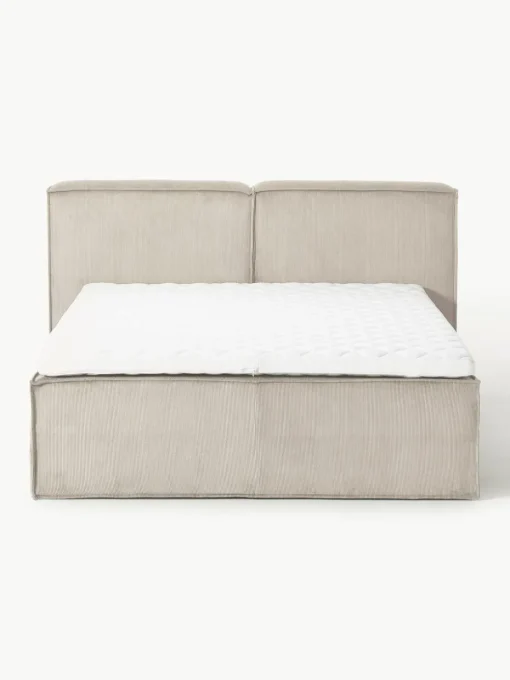 Cord-Boxspringbett Lennon