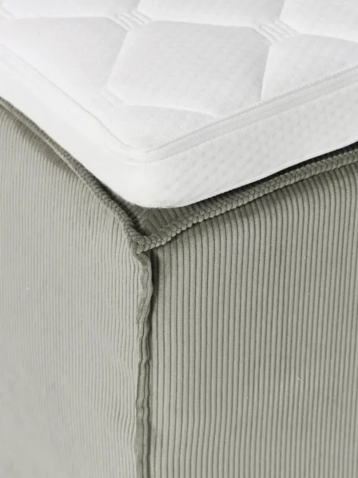 Cord-Boxspringbett Lennon
