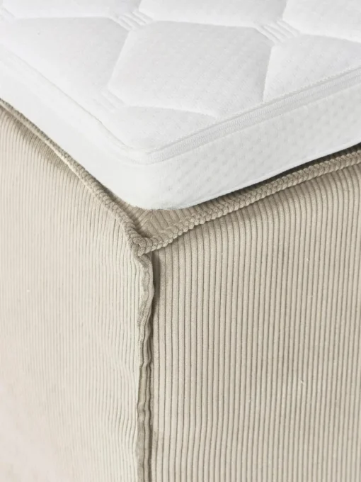 Cord-Boxspringbett Lennon
