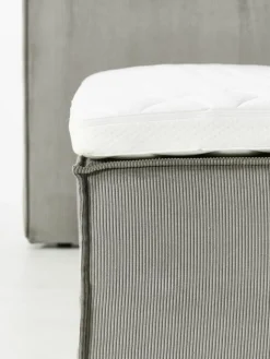 Cord-Boxspringbett Lennon