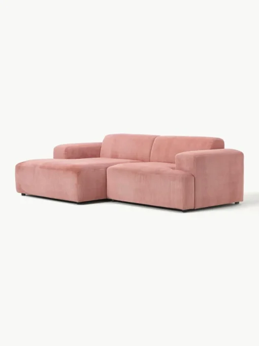 Cord-Ecksofa Melva (3-Sitzer)