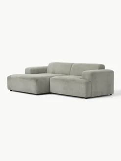 Cord-Ecksofa Melva (3-Sitzer)