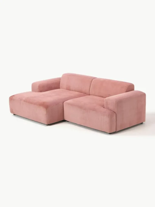 Cord-Ecksofa Melva (3-Sitzer)