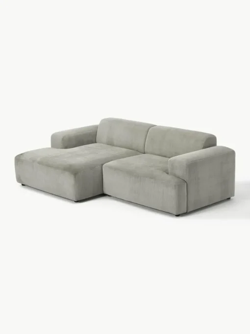 Cord-Ecksofa Melva (3-Sitzer)