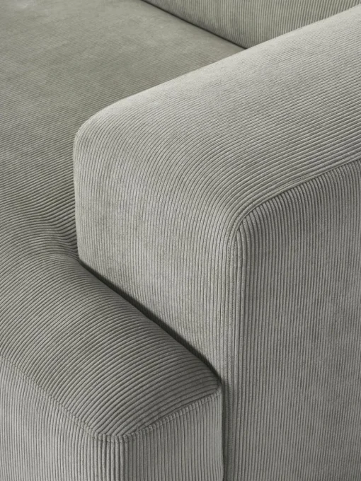Cord-Ecksofa Melva (3-Sitzer)