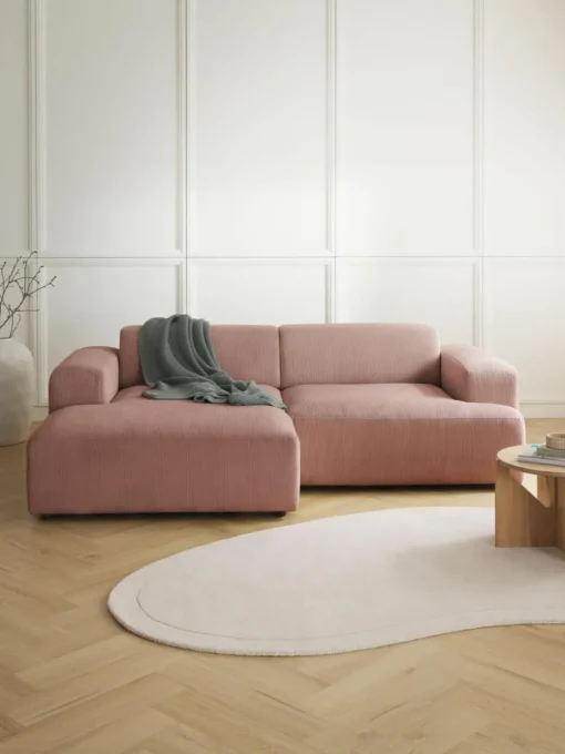 Cord-Ecksofa Melva (3-Sitzer)