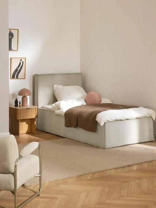 Cord-Einzelbett Dream mit Stauraum