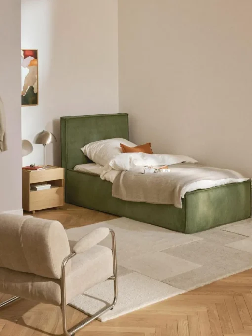 Cord-Einzelbett Dream mit Stauraum