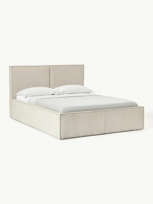 Cord-Polsterbett Dream mit Stauraum
