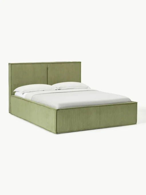 Cord-Polsterbett Dream mit Stauraum
