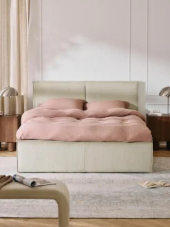 Cord-Polsterbett Dream mit Stauraum