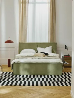Cord-Polsterbett Dream mit Stauraum