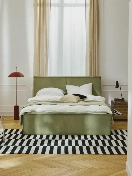 Cord-Polsterbett Dream mit Stauraum