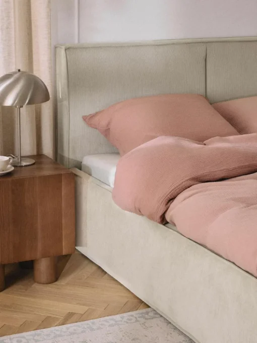 Cord-Polsterbett Dream mit Stauraum