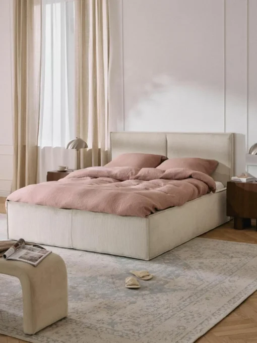 Cord-Polsterbett Dream mit Stauraum