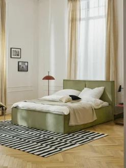 Cord-Polsterbett Dream mit Stauraum
