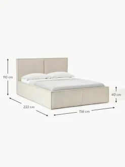 Cord-Polsterbett Dream mit Stauraum