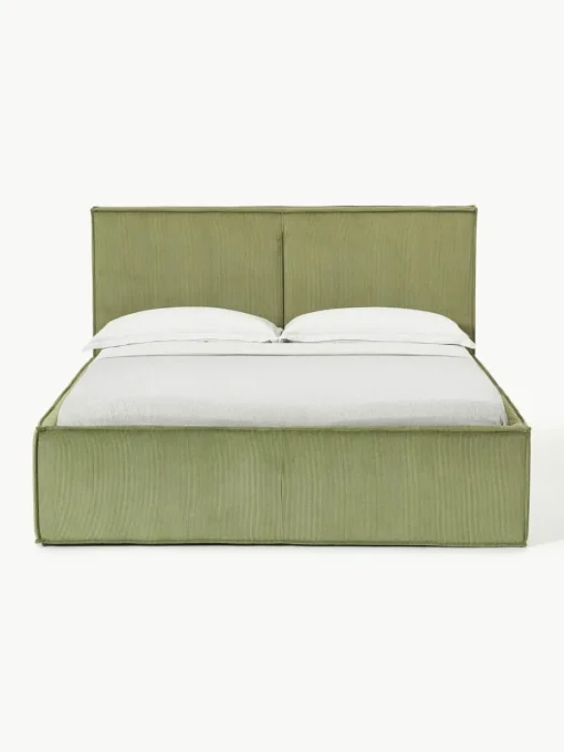 Cord-Polsterbett Dream mit Stauraum