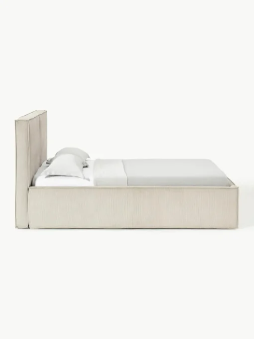 Cord-Polsterbett Dream mit Stauraum