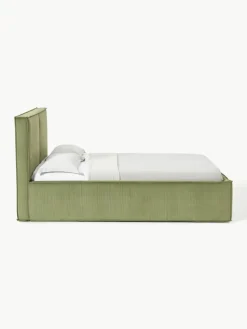 Cord-Polsterbett Dream mit Stauraum