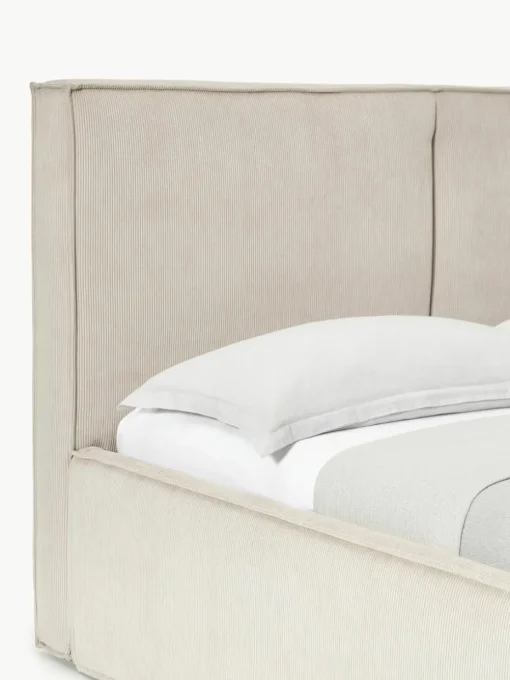 Cord-Polsterbett Dream mit Stauraum