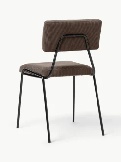 Cord-Polsterstühle Mats, 2 Stück