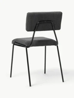 Cord-Polsterstühle Mats, 2 Stück