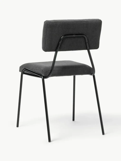 Cord-Polsterstühle Mats, 2 Stück
