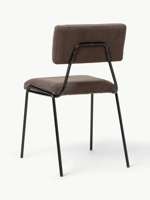 Cord-Polsterstühle Mats, 2 Stück