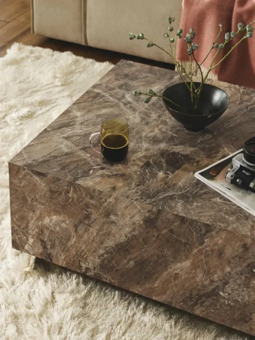 Couchtisch Lesley in Marmor-Optik