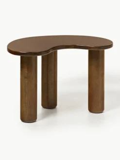 Couchtisch Luppa aus Gummibaumholz in organischer Form