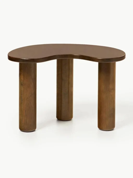 Couchtisch Luppa aus Gummibaumholz in organischer Form