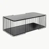 Couchtisch Wire mit Glasplatte