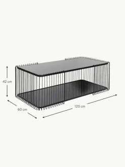 Couchtisch Wire mit Glasplatte