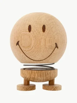 Deko-Objekt Hoptimist Smiley aus Eichenholz