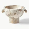 Deko-Schale Fossil aus Marmor, H 15 cm