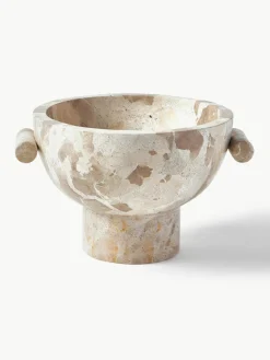 Deko-Schale Fossil aus Marmor, H 15 cm