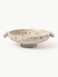 Deko-Schale Fossil aus Marmor, H 10 cm