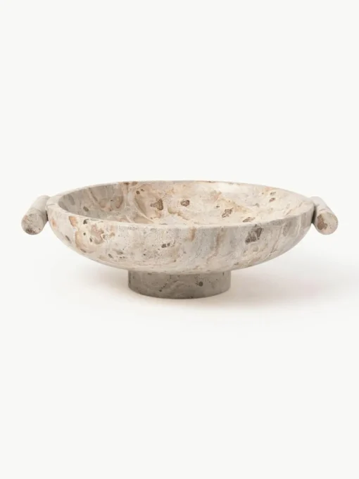 Deko-Schale Fossil aus Marmor, H 10 cm