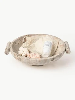 Deko-Schale Fossil aus Marmor, H 10 cm