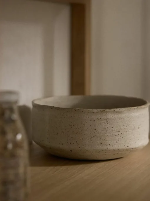 Deko-Schale Kamo mit rauer Oberfläche, H 15 cm