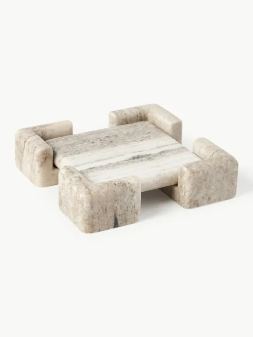 Deko-Tablett Knud aus Marmor